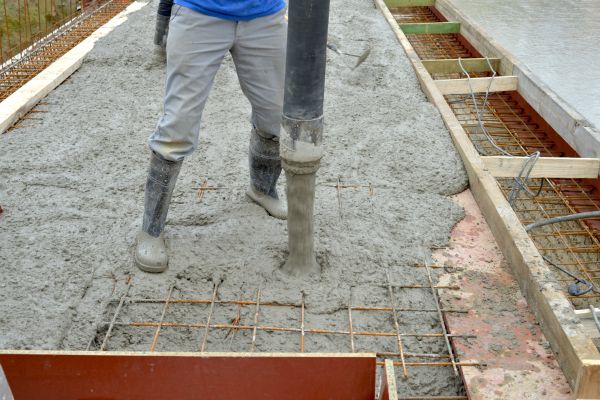 Concrete Base Construction in Mason