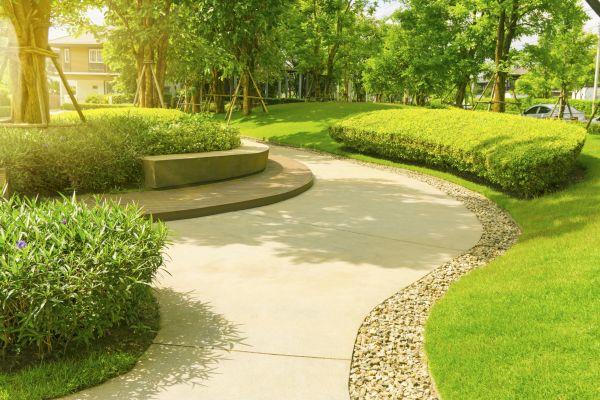 Cement Walkway Installation in Mason