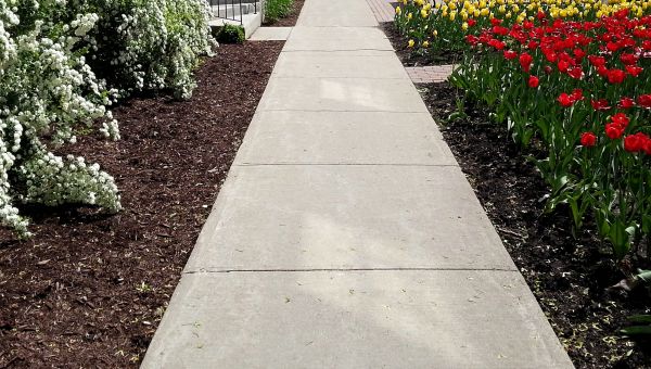 Cement Sidewalk Installation in Mason
