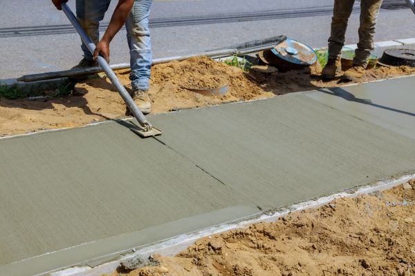 Cement Pathway Installation in Mason