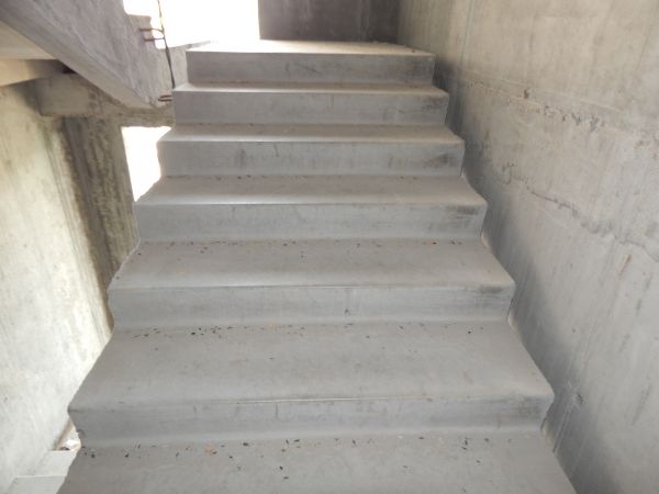 Poured Stair Construction in Mason