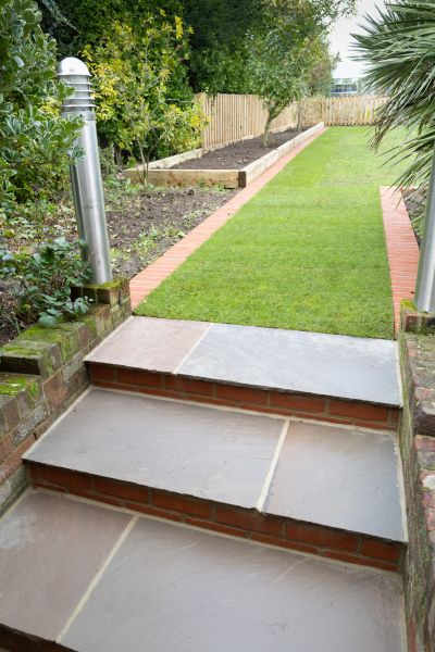 Backyard Steps Installation in Mason
