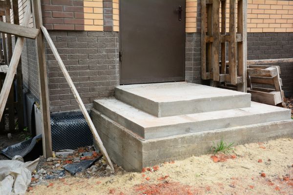 Cement Steps Construction in Mason