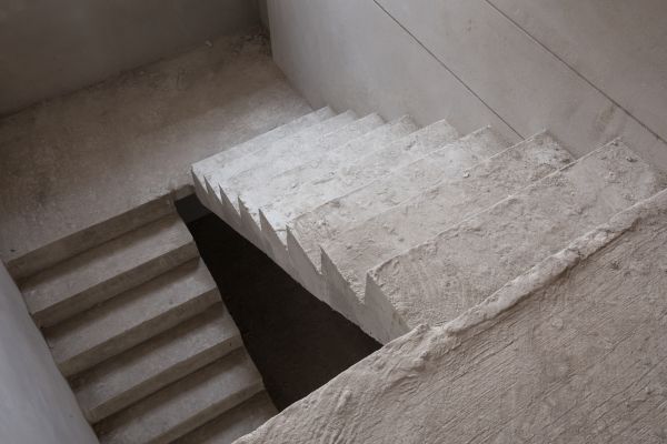 Cement Staircase Construction in Mason