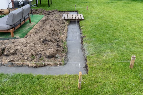 Cement Footer Installation in Mason