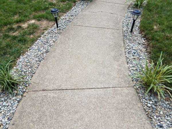 Cement Path Construction in Mason